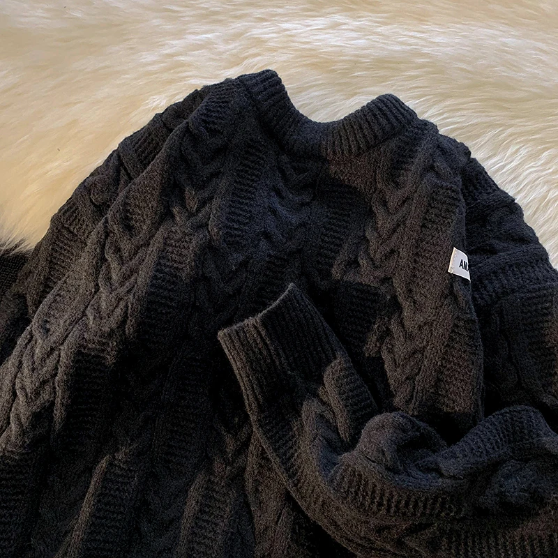 Vintage Men's Loose Knitted Sweater Winter Outerwear Turtlene Long Sve Pure Color Casual Faion Youthful Sle
Vintage Men's Loose Knitted Sweater Winter Outerwear Turtlene Long Sve Pure Color Casual Faion Youthful Sle