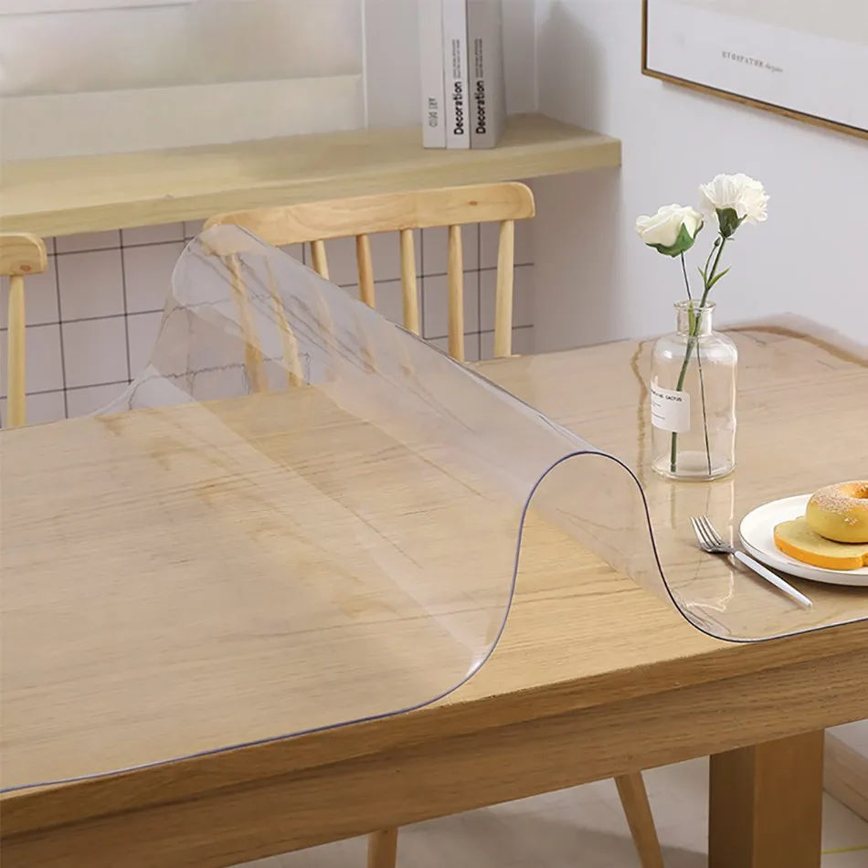 Rectangle Tablecloth Soft Plastic PVC Transparent Table Cloth Waterproof OilProof Table Cover Kitchen Living Room Mat 0.8mm
Rectangle Tablecloth Soft Plastic PVC Transparent Table Cloth Waterproof OilProof Table Cover Kitchen Living Room Mat 0.8mm