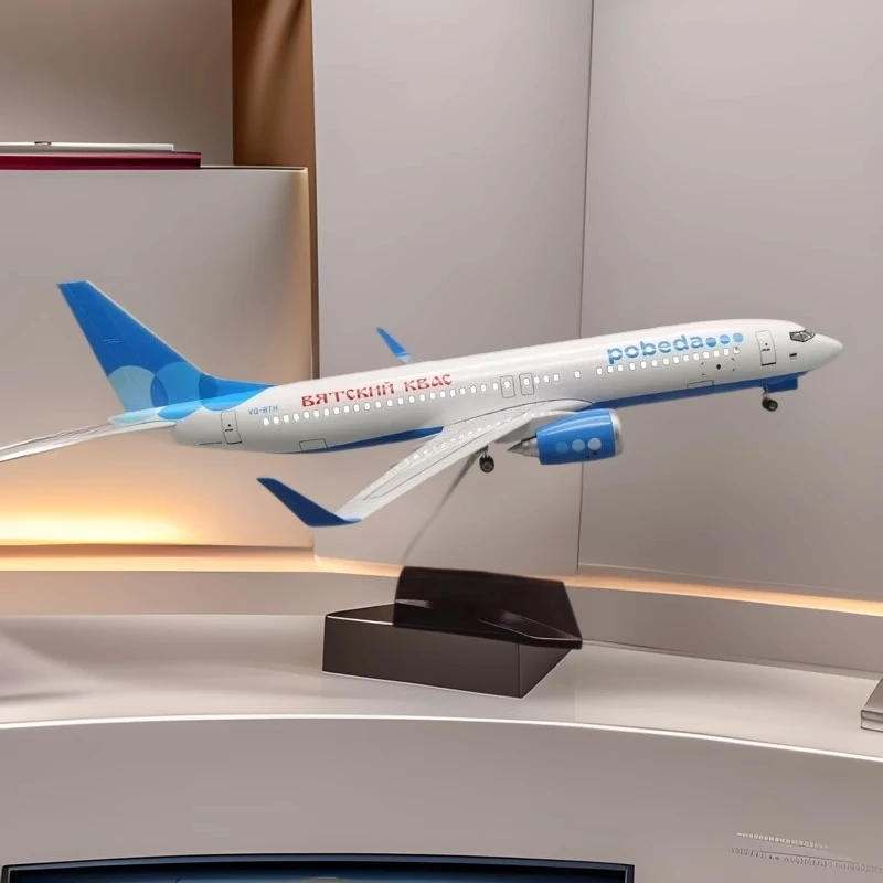 47cm Plane Toy Airplane Model B737 Russian Victory Airlines Child toy Aviation Enthusiast Gift Resin Aircraft With Wheels & Led
47cm Plane Toy Airplane Model B737 Russian Victory Airlines Child toy Aviation Enthusiast Gift Resin Aircraft With Wheels & Led