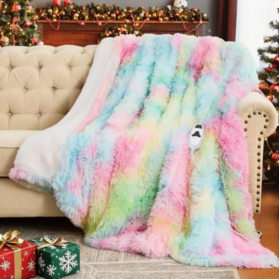 Электрическое одеяло с подогревом TwinWarm: зимний подарок для женщин, бабушек, из искусственного меха с мягким шерпа-флисом, 10 режимов нагрева, 5 режимов таймера
Электрическое одеяло с подогревом TwinWarm: зимний подарок для женщин, бабушек, из искусственного меха с мягким шерпа-флисом, 10 режимов нагрева, 5 режимов таймера