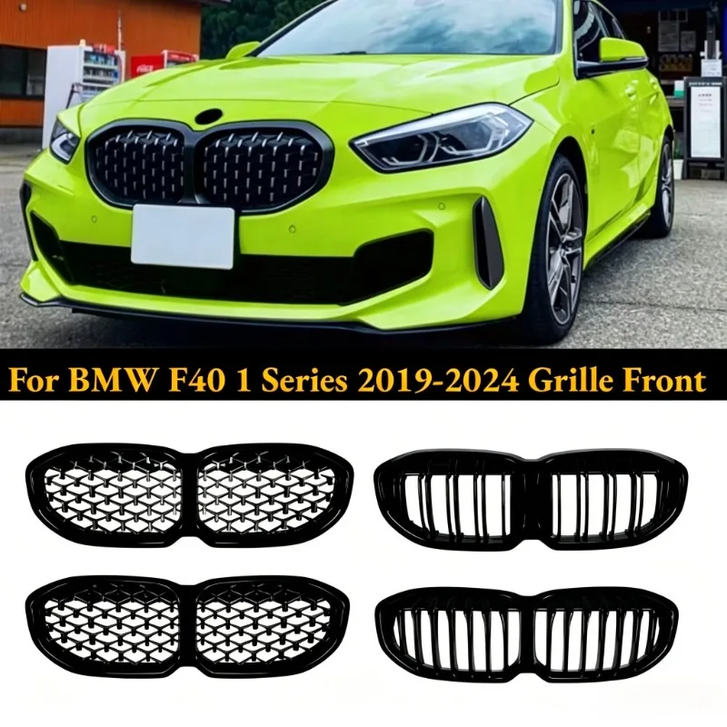 For BMW F40 1 Series 2019-2024 Diamond Bright Black Double Slat Grille Front Kidney Bumper Grill Radiator Grid Tuning Accessory
For BMW F40 1 Series 2019-2024 Diamond Bright Black Double Slat Grille Front Kidney Bumper Grill Radiator Grid Tuning Accessory