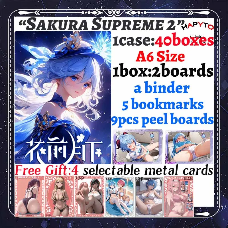 2025 Newest Sakura Supreme Wave 2 A6 Size Waifu Boards Goddess Story Collection Card Swimsuit Bikini Booster Box Habbies Gift
2025 Newest Sakura Supreme Wave 2 A6 Size Waifu Boards Goddess Story Collection Card Swimsuit Bikini Booster Box Habbies Gift
