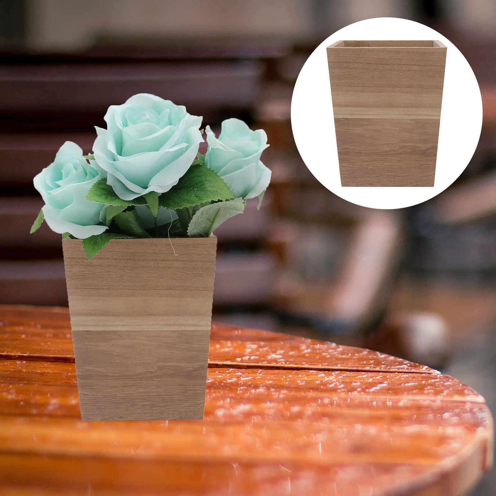 Wooden Flowerpot Craft Succulent Planter Desktop Decor Home Garden Office Bonsai Pot Wood Texture Household Ornament Tabletop
Wooden Flowerpot Craft Succulent Planter Desktop Decor Home Garden Office Bonsai Pot Wood Texture Household Ornament Tabletop