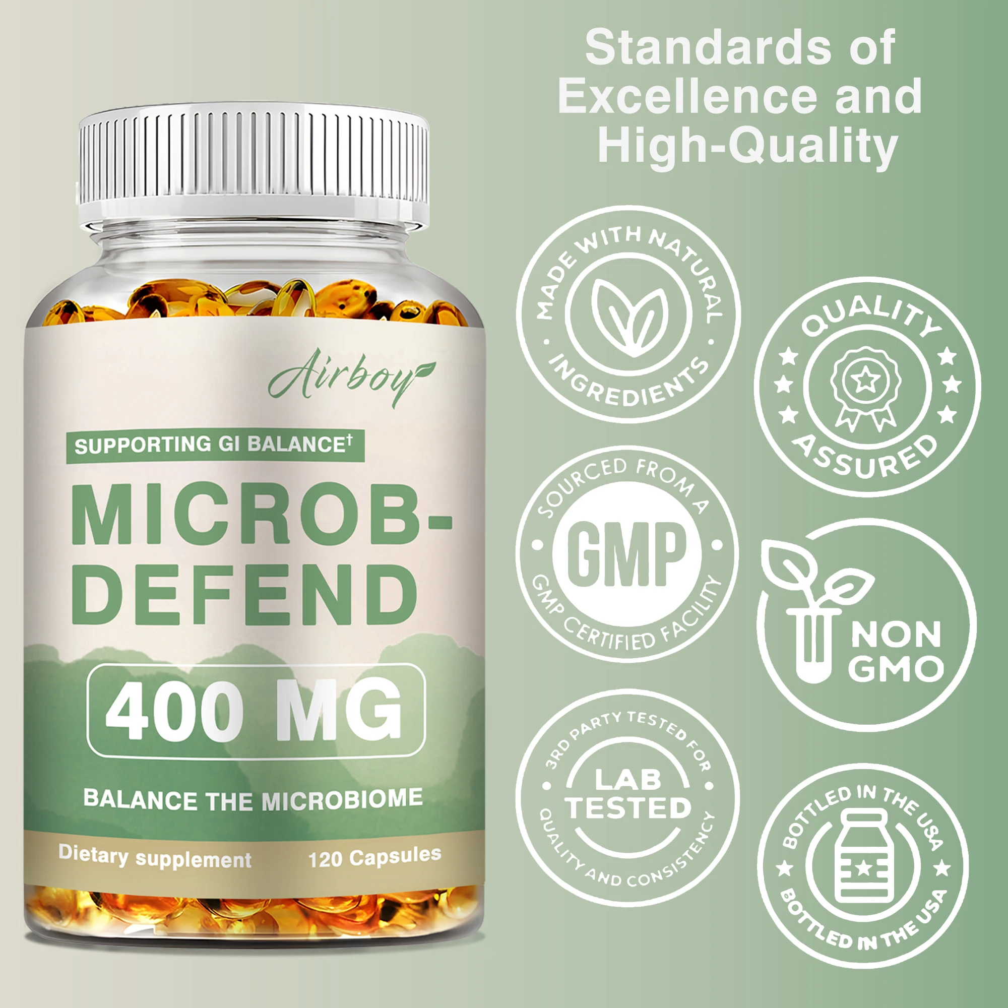 Microb-Defend 400 MG - очищение печени, снижение уровня холестерина, поддержание баланса ЖКТ, улучшение моторики кишечника
Microb-Defend 400 MG - очищение печени, снижение уровня холестерина, поддержание баланса ЖКТ, улучшение моторики кишечника