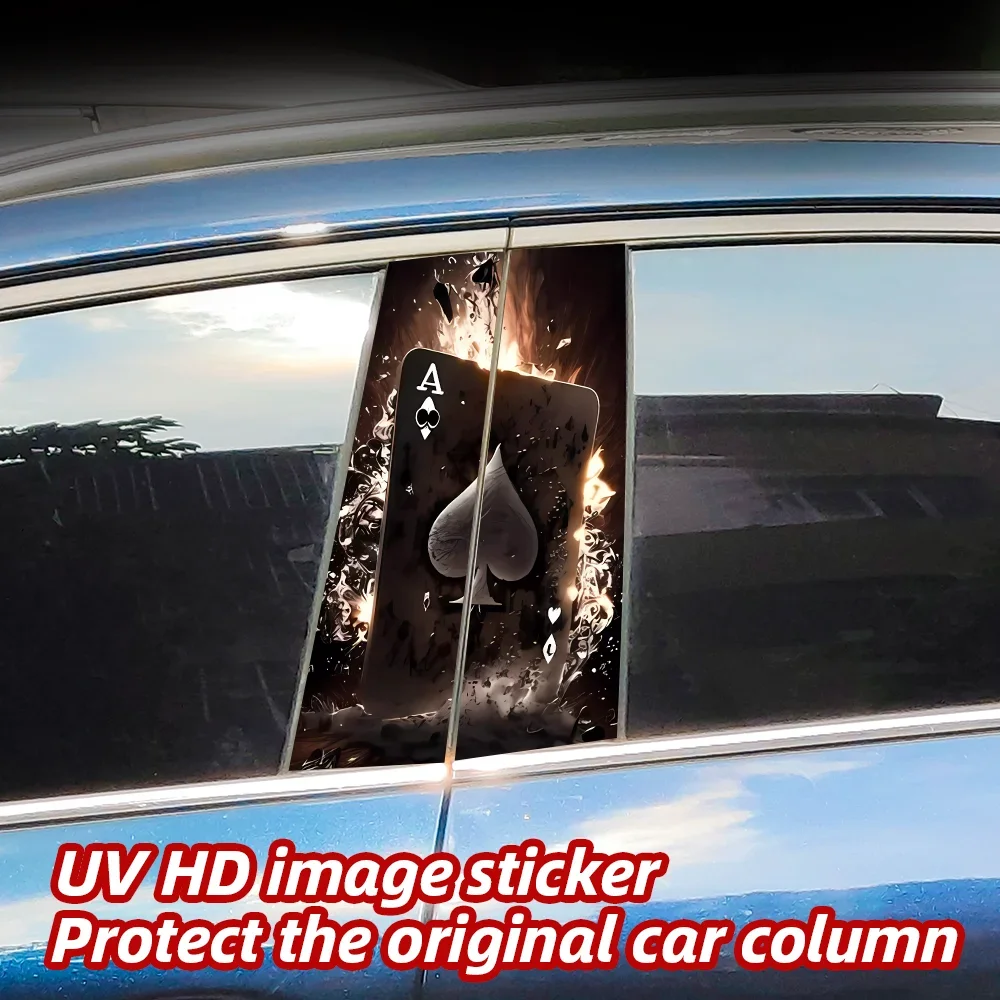 Creative Poker Car Stickers Auto B Pillar Waterproof Sunscreen Decoration Cover Scratches Car Door Pillar Vinyl Decals Accessory
Creative Poker Car Stickers Auto B Pillar Waterproof Sunscreen Decoration Cover Scratches Car Door Pillar Vinyl Decals Accessory