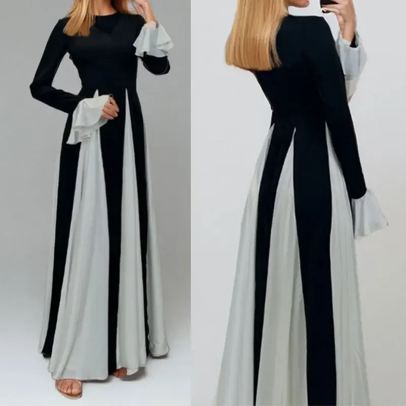Women's temperament elegant fashion solid color long dress simple and versatile personality trend casual vacation style high-end
Women's temperament elegant fashion solid color long dress simple and versatile personality trend casual vacation style high-end
