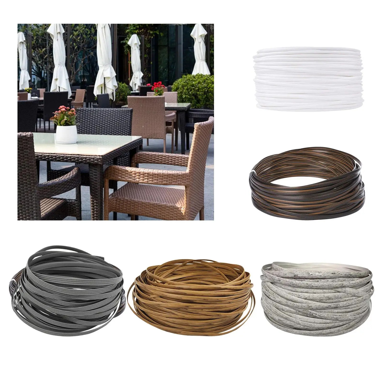 120 Feet Wicker Repair Kit Weaving Material Repair Supplies Multipurpose Basket Weaving Kit for Rattan Furniture Sofa Bench
120 Feet Wicker Repair Kit Weaving Material Repair Supplies Multipurpose Basket Weaving Kit for Rattan Furniture Sofa Bench