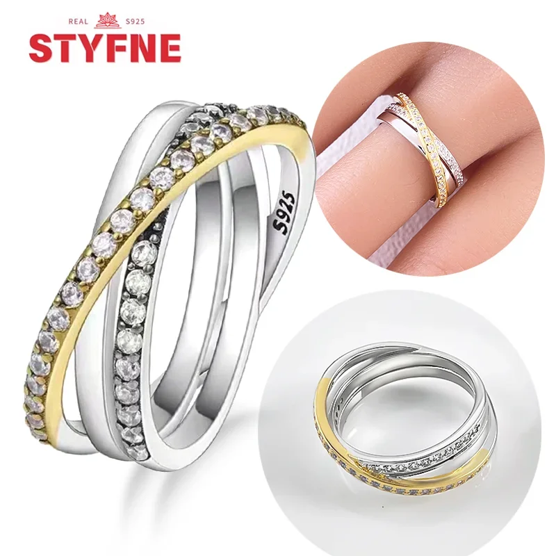 New 925 Silver Triple Stackable Zircon Finger Ring Infinite Love Sparking Rings for Women Engagement Jewelry Gift Daily Matching
New 925 Silver Triple Stackable Zircon Finger Ring Infinite Love Sparking Rings for Women Engagement Jewelry Gift Daily Matching