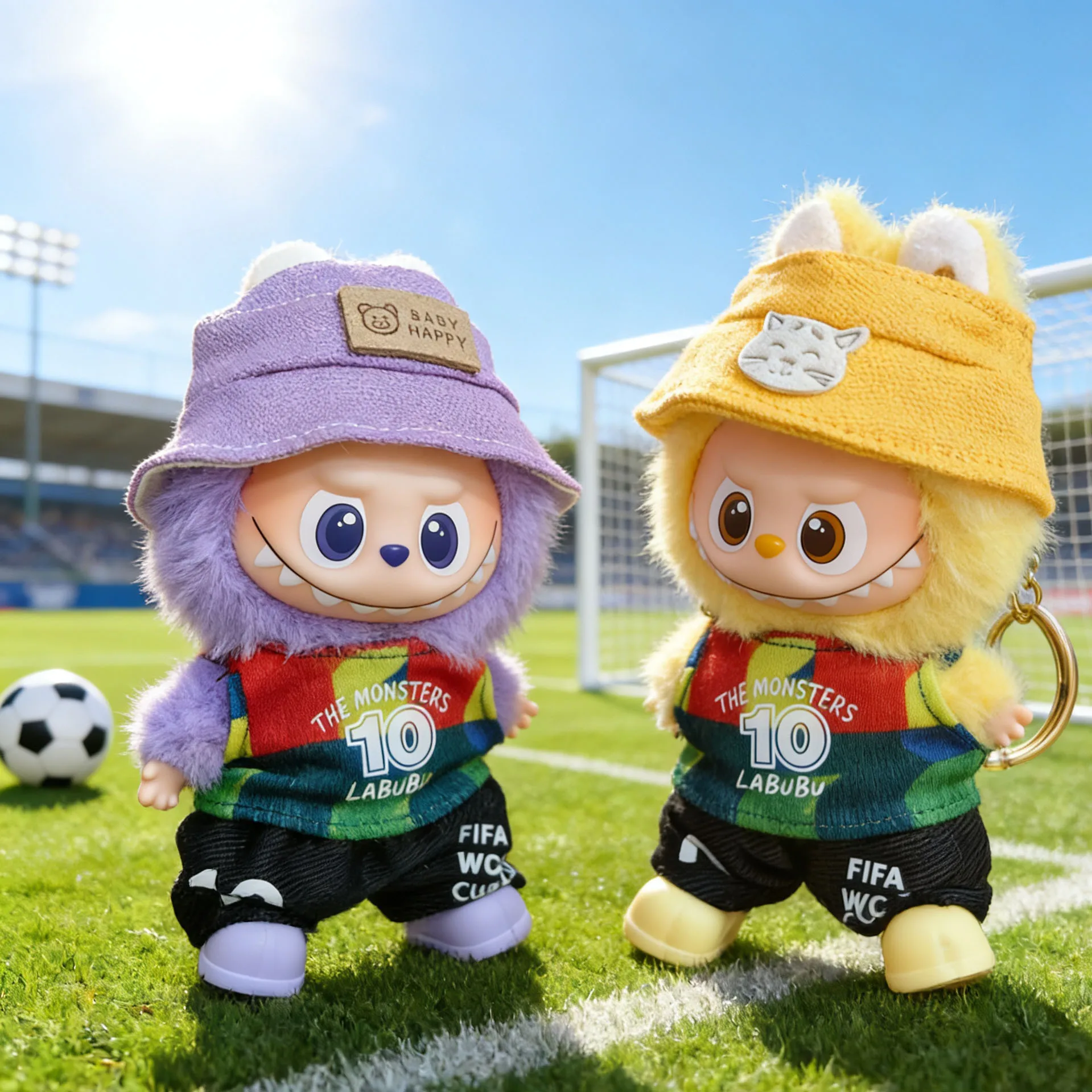 10CM 4th Generation Labubu Keychain Doll Clothes Only Mini Football Jersey Sportswear Dress Up Outfit Accessories No Doll
10CM 4th Generation Labubu Keychain Doll Clothes Only Mini Football Jersey Sportswear Dress Up Outfit Accessories No Doll