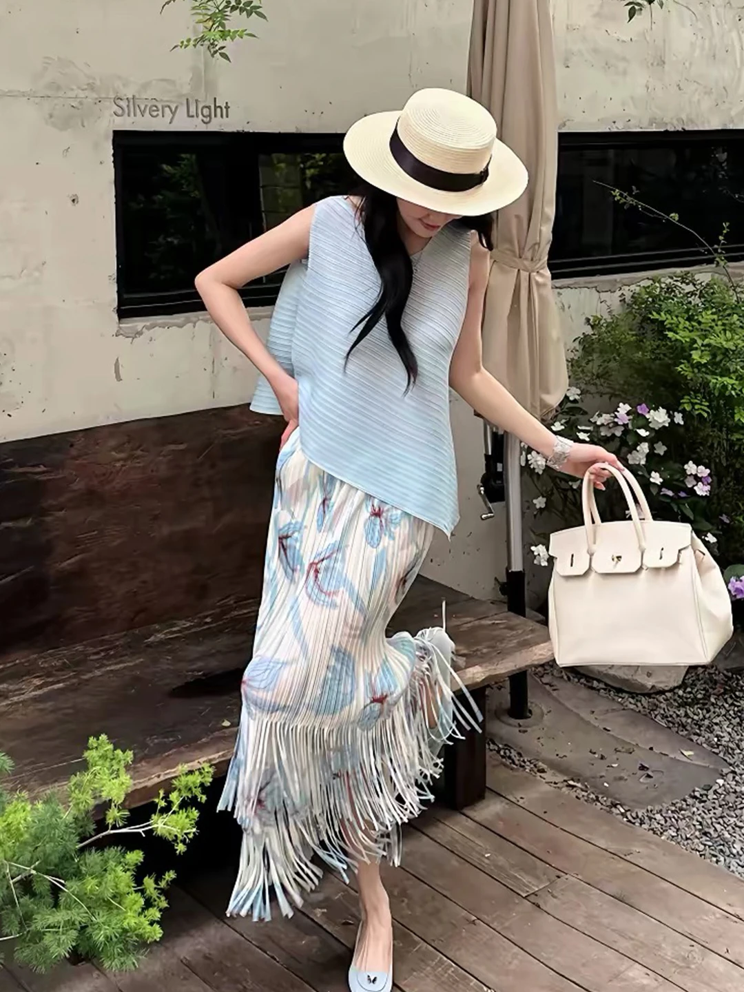 Tassel Trim Asymmetrical Vest Skirt Set Women Summer 2026 Slimming Anti-aging Two-piece Set High Waist Plant Floral Pattern
Tassel Trim Asymmetrical Vest Skirt Set Women Summer 2026 Slimming Anti-aging Two-piece Set High Waist Plant Floral Pattern