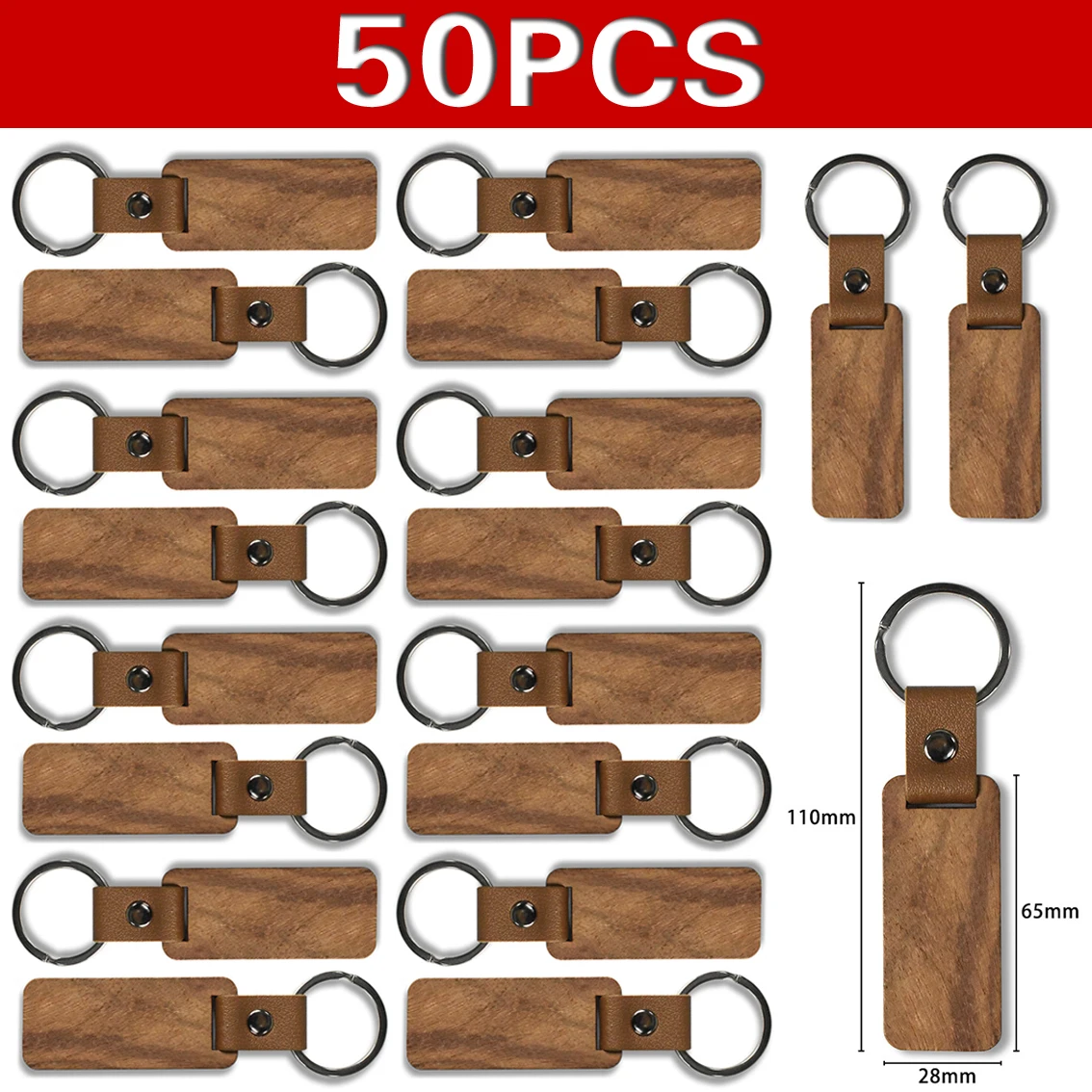 50Pcs DIY Souvenir Keyring Leather Sublimation Blank Wooden Key Chains Keychain
50Pcs DIY Souvenir Keyring Leather Sublimation Blank Wooden Key Chains Keychain