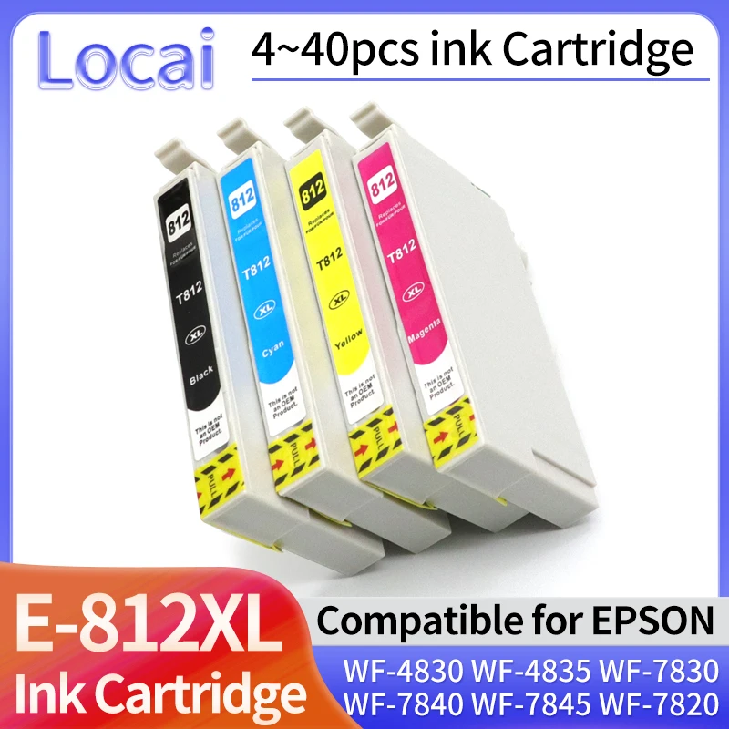 1 ~ 40 шт. T812XL 812XL 812 T812 Совместимый картридж для Epson WF-3820 WF-3825 WF-4830 4835 7830 7840 WF-7845 WF-7820 EC-C7000
1 ~ 40 шт. T812XL 812XL 812 T812 Совместимый картридж для Epson WF-3820 WF-3825 WF-4830 4835 7830 7840 WF-7845 WF-7820 EC-C7000