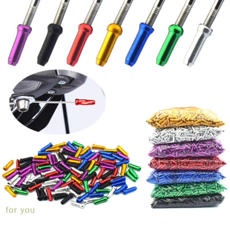 50pcs Aluminum Bicycle Brake Wire End Caps Road Bike Brake Cable Wire End Cap For Brake Shift Derailleur Cable
50pcs Aluminum Bicycle Brake Wire End Caps Road Bike Brake Cable Wire End Cap For Brake Shift Derailleur Cable