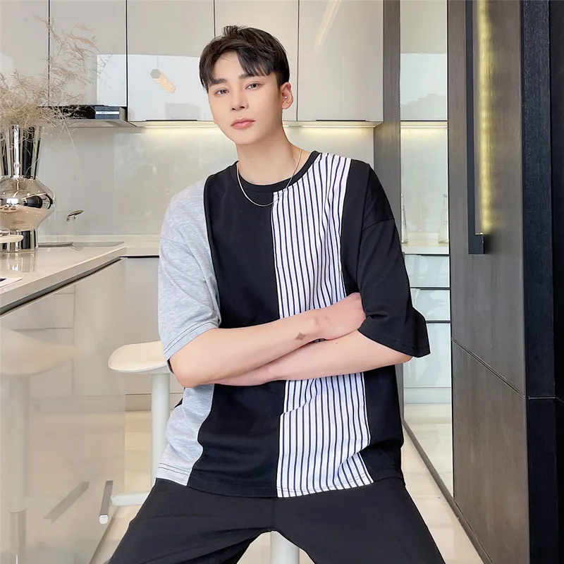 T Shirt Oversize Cotton Men Fashion Mens Summer Patchwork Tee Shirts Casual T-Shirts for Man Streetwear Big Size 2023 E177
T Shirt Oversize Cotton Men Fashion Mens Summer Patchwork Tee Shirts Casual T-Shirts for Man Streetwear Big Size 2023 E177