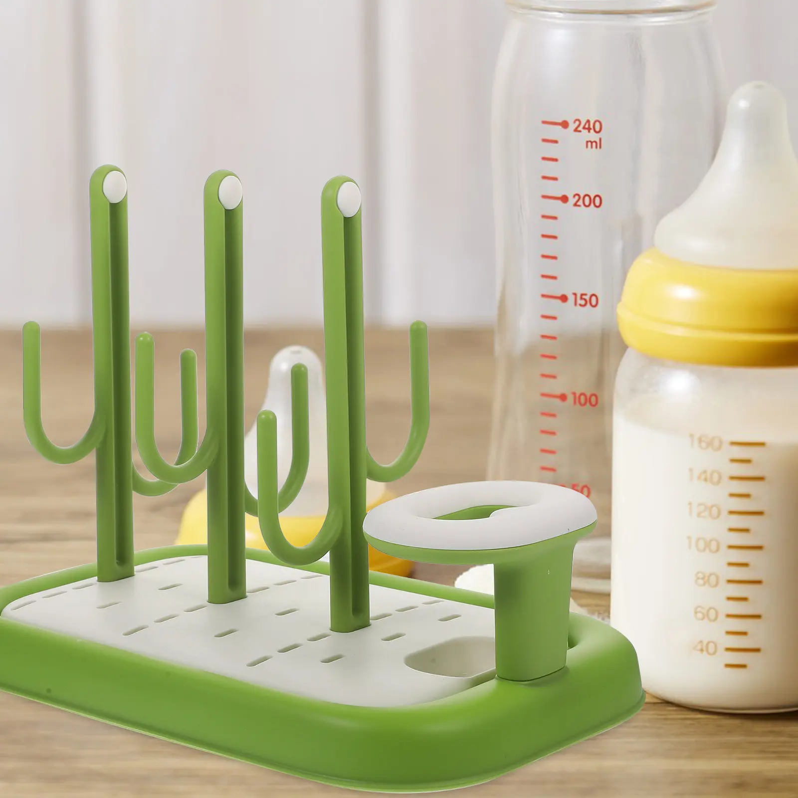 Baby Bottle Drying Rack Large Capacity Portable Multifunctional Detachable Baby Bottle Holder Organizer for Kitchen Countertop
Baby Bottle Drying Rack Large Capacity Portable Multifunctional Detachable Baby Bottle Holder Organizer for Kitchen Countertop