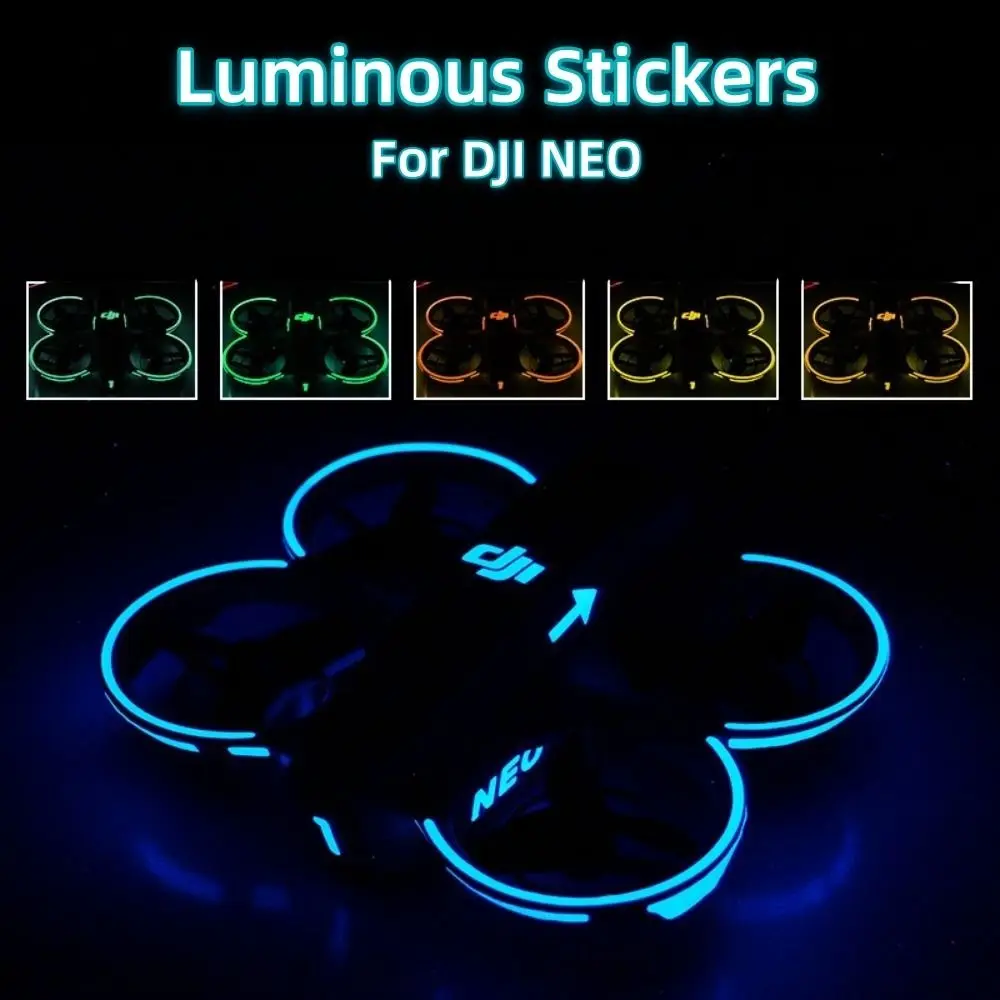 Glow-in-the-dark Luminous Stickers Multiple Color Reusable Glowing Film PVC RC Drone Accessories Marking Sticker for DJI NEO
Glow-in-the-dark Luminous Stickers Multiple Color Reusable Glowing Film PVC RC Drone Accessories Marking Sticker for DJI NEO