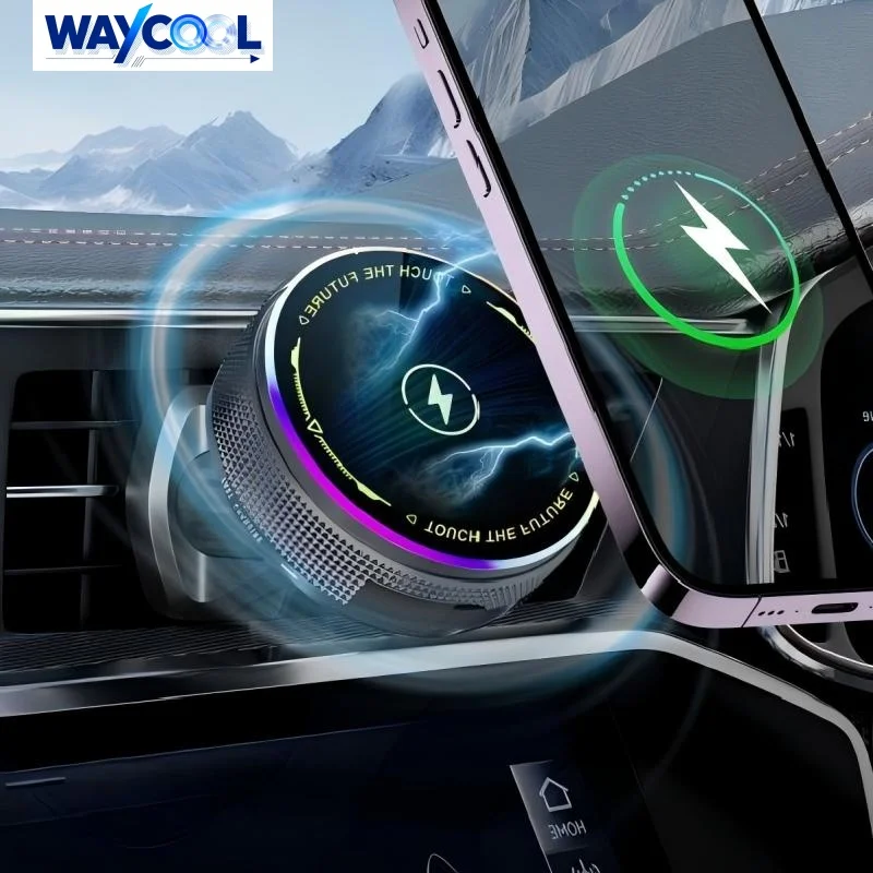 WAYCOOL Magnetic Car Phone Holder 15W Wireless Charging Phone Holder Car Charger Air Vent Phone Mount For iPhone/Samsung/Xiaomi
WAYCOOL Magnetic Car Phone Holder 15W Wireless Charging Phone Holder Car Charger Air Vent Phone Mount For iPhone/Samsung/Xiaomi