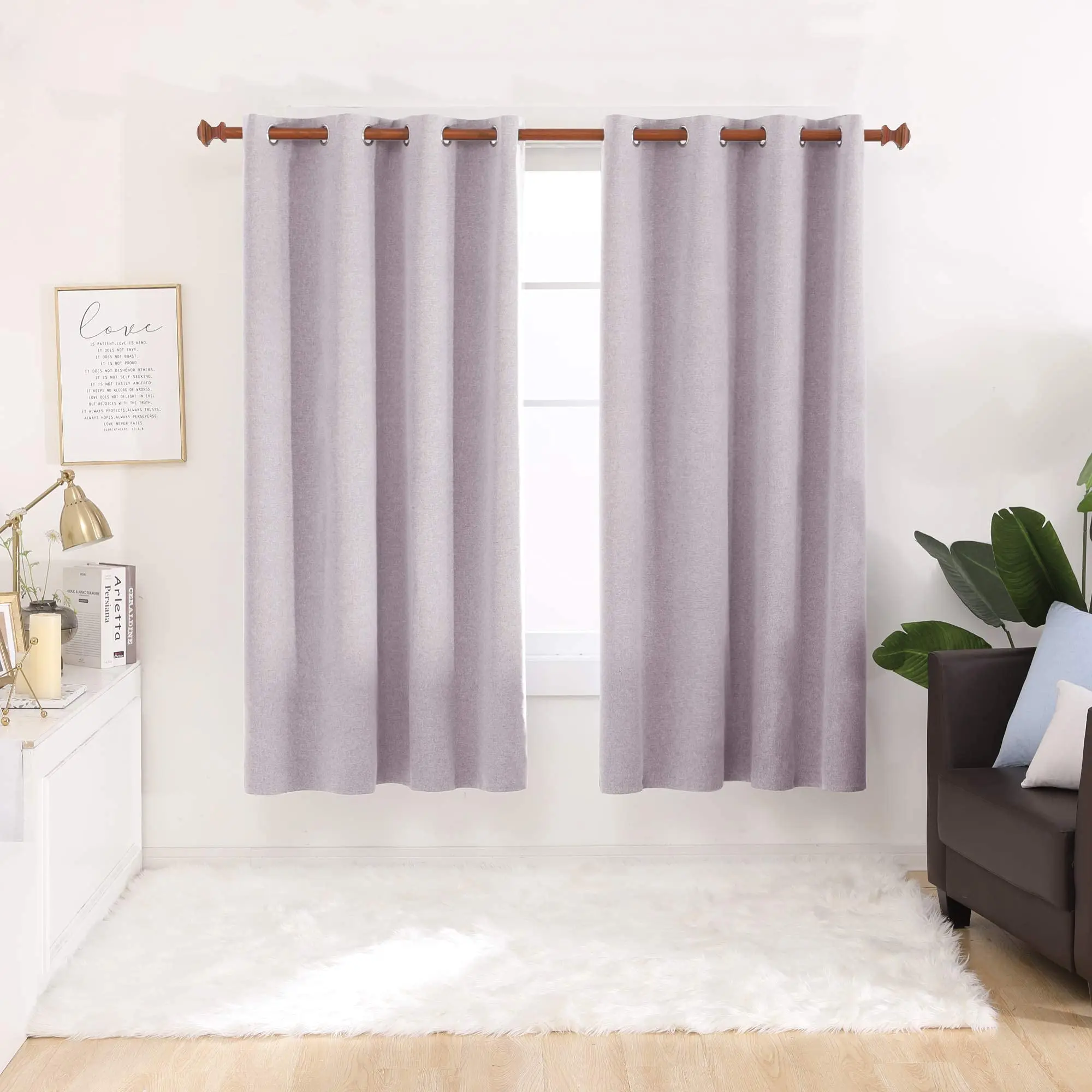 Deconovo 2 Panels 100% Blackout Faux Linen Curtains Thermal Insulated Grommet Window Drapes Room Darkening Curtains for Bedroom Living Room
Deconovo 2 Panels 100% Blackout Faux Linen Curtains Thermal Insulated Grommet Window Drapes Room Darkening Curtains for Bedroom Living Room
