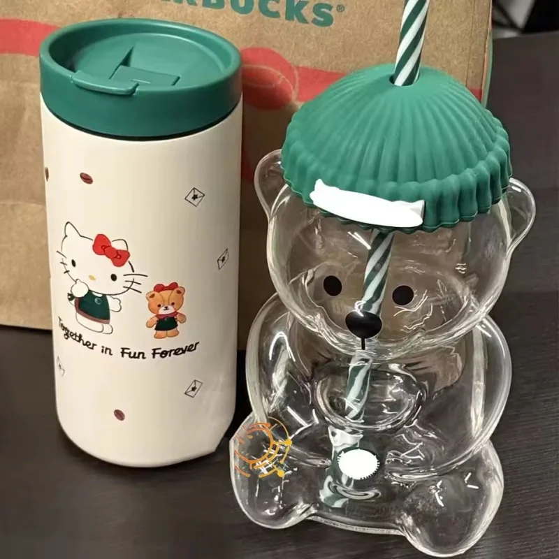 2025 New Transparent Bear Glass Bottle - Green Lid and Straw Cup Cute Animal Beverage Cup,Holiday gift, Christmas gift
2025 New Transparent Bear Glass Bottle - Green Lid and Straw Cup Cute Animal Beverage Cup,Holiday gift, Christmas gift 