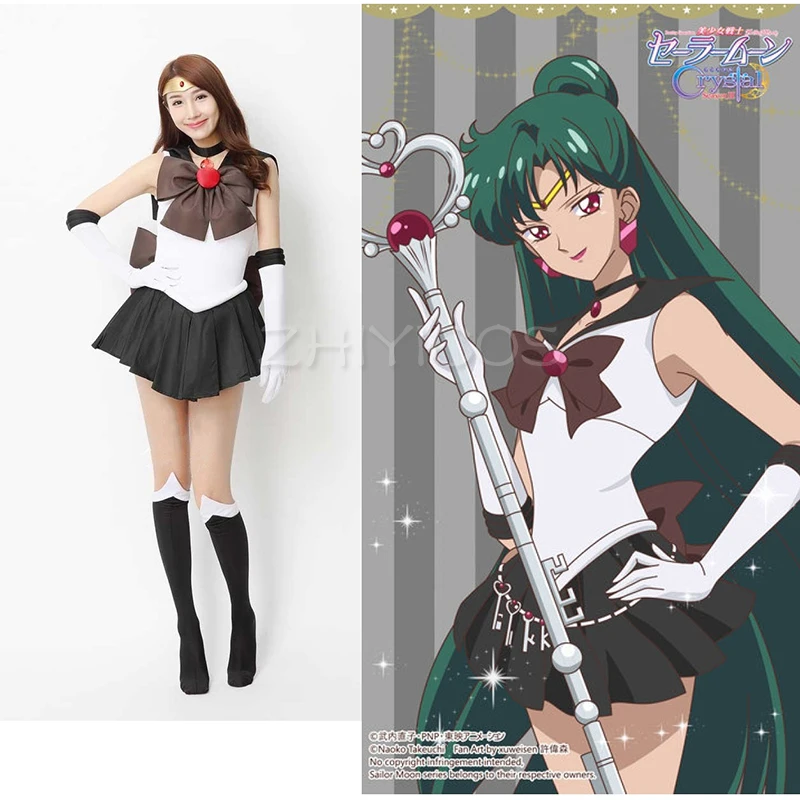 High Quality Anime Sailor Pluto Cosplay Costume Meiou Setsuna Dress Carnival Halloween Costumes for Women Custom Any Size
High Quality Anime Sailor Pluto Cosplay Costume Meiou Setsuna Dress Carnival Halloween Costumes for Women Custom Any Size