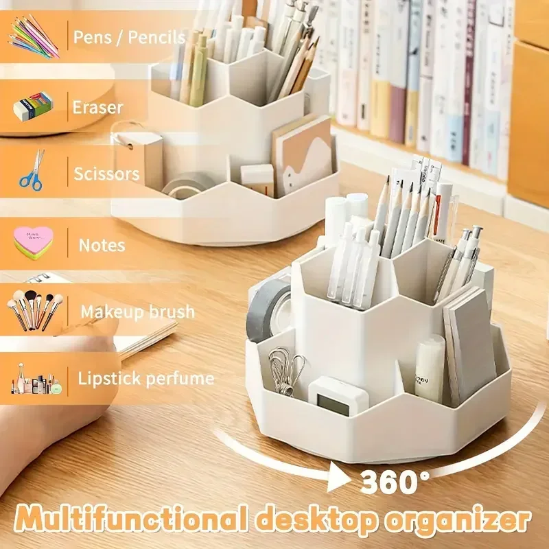 9-slot 360 Degree Rotating Desk Storage Box Cute Pen Holder Stationery Organizer Accessories Office School Supplies
9-slot 360 Degree Rotating Desk Storage Box Cute Pen Holder Stationery Organizer Accessories Office School Supplies