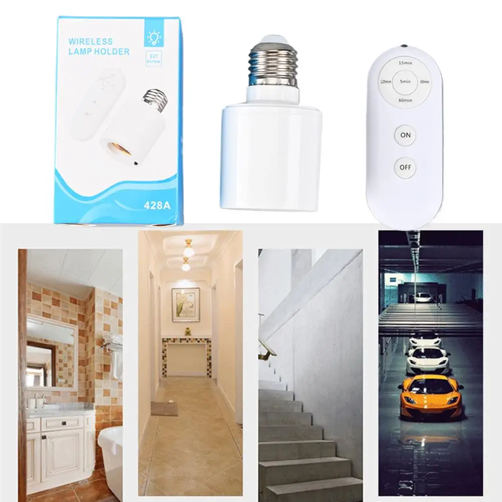 E27 Smart Remote Control Lamp Socket Wireless Light Switch Delay Timer Controller No Wiring Universal Bulb Holder Wall
E27 Smart Remote Control Lamp Socket Wireless Light Switch Delay Timer Controller No Wiring Universal Bulb Holder Wall