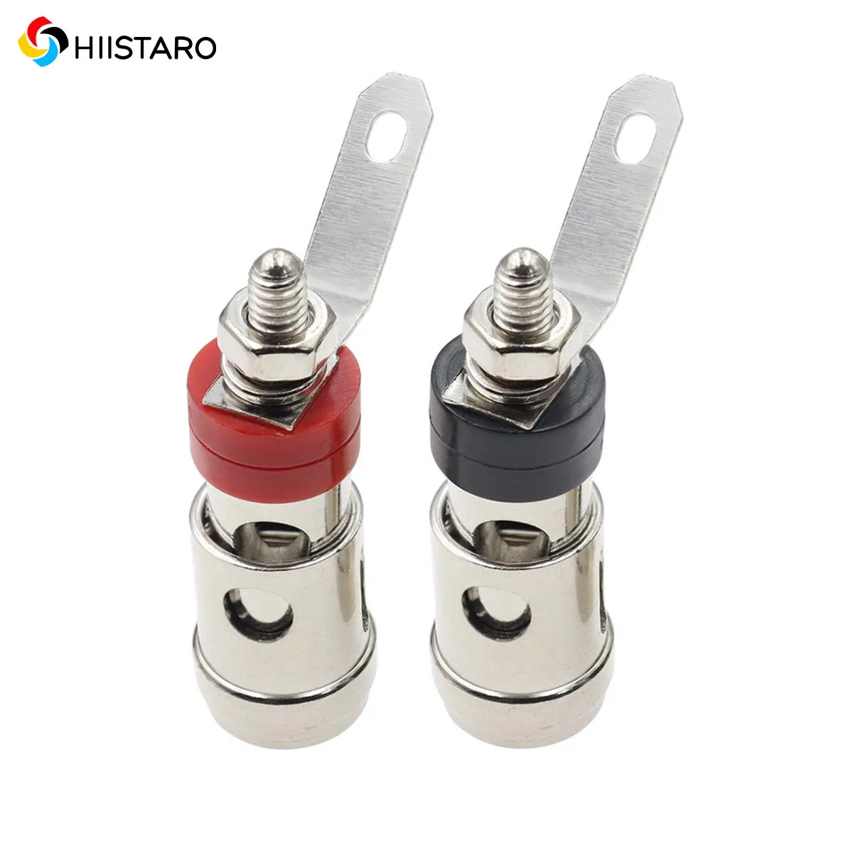 2pcs 4mm Banana Plug Jack Spring Loaded Binding Post Red Black Set Nickel Plated For Speaker Amplifier
2pcs 4mm Banana Plug Jack Spring Loaded Binding Post Red Black Set Nickel Plated For Speaker Amplifier