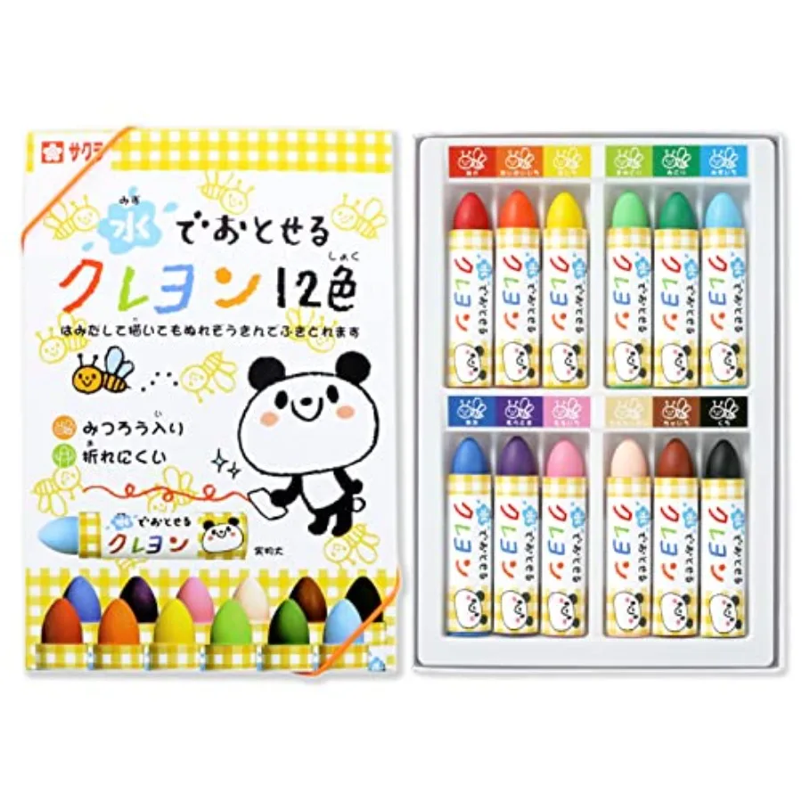 Sakura Crepas WYL12 Waterborne Crayons, 12 Colors
Sakura Crepas WYL12 Waterborne Crayons, 12 Colors