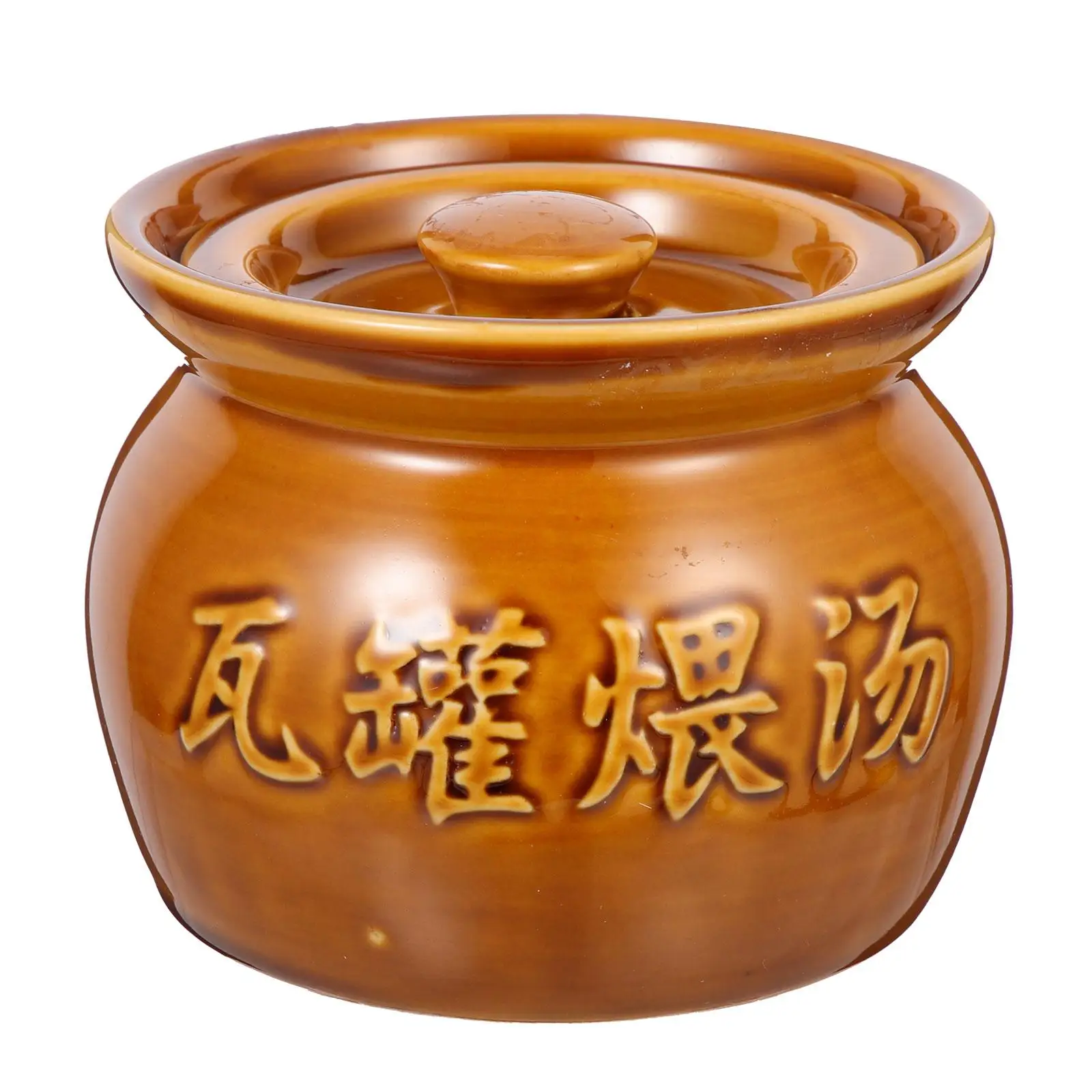Stew Ceramic Tiles Cooking Pot Soup Bowl Earthenware Pots with Lid Ceramics Containers
Stew Ceramic Tiles Cooking Pot Soup Bowl Earthenware Pots with Lid Ceramics Containers