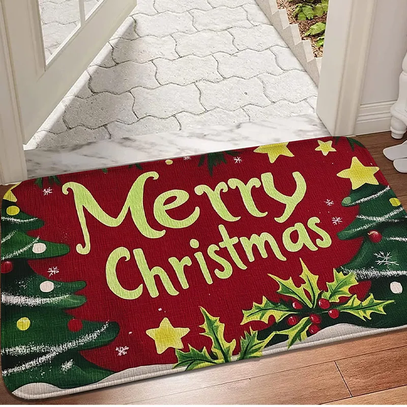 1pc Merry Christmas Letter Flannel Home Floor Mat, Water Absorbent Door Mat, Printed Bedroom Carpet, Living Room Floor Mat
1pc Merry Christmas Letter Flannel Home Floor Mat, Water Absorbent Door Mat, Printed Bedroom Carpet, Living Room Floor Mat