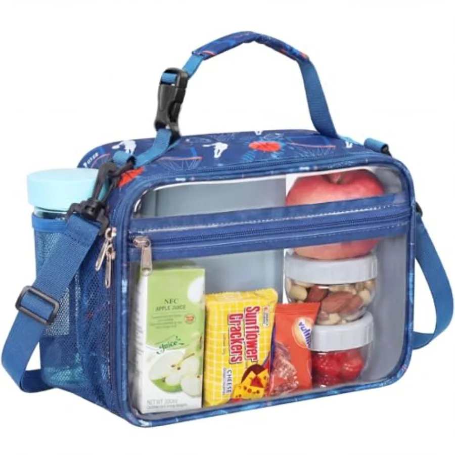 Clear Lunch Bag for Boys - Reusable Heavy Duty Clear Lunch Box for School with Shoulder Strap, Transparent Stadium Approved Lun
Clear Lunch Bag for Boys - Reusable Heavy Duty Clear Lunch Box for School with Shoulder Strap, Transparent Stadium Approved Lun