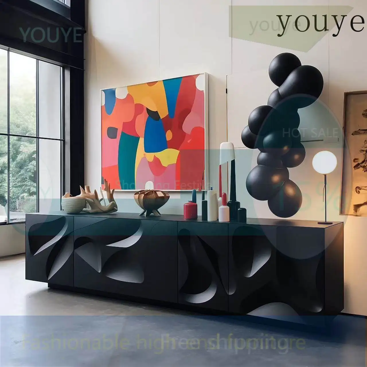 zxcv SW High-end living room custom black paint TV cabinet ground cabinet master light luxury furniture cabinet
zxcv SW High-end living room custom black paint TV cabinet ground cabinet master light luxury furniture cabinet