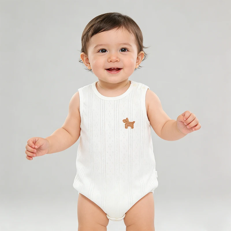 Baby Vest Romper Summer Thin Sleeveless Unisex Baby Triangle Romper Pure Cotton Newborn Onesie
Baby Vest Romper Summer Thin Sleeveless Unisex Baby Triangle Romper Pure Cotton Newborn Onesie