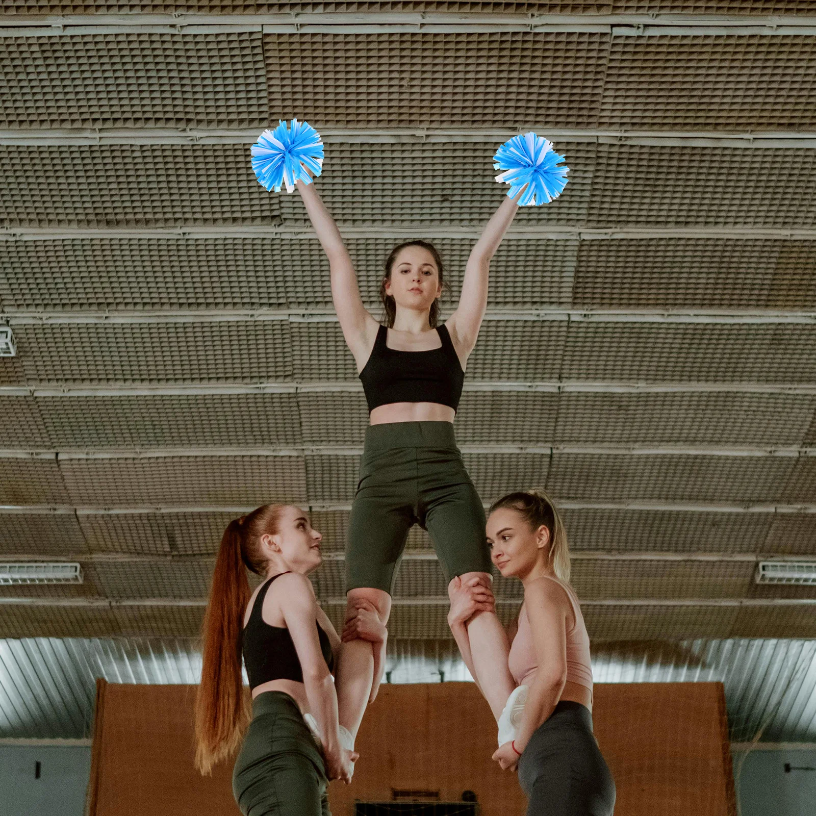 4Pcs Cheerleader Pompoms Handheld Design Pet Material Bright Appearance for School Performances Cheerleading Accessories
4Pcs Cheerleader Pompoms Handheld Design Pet Material Bright Appearance for School Performances Cheerleading Accessories