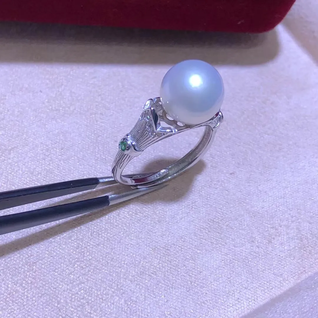 S925 Sterling Silver Adjustable Ring Mount Settings Findings Mountings Accessory Parts Fittings for 10-11mm Pearls 5pcs/lot
S925 Sterling Silver Adjustable Ring Mount Settings Findings Mountings Accessory Parts Fittings for 10-11mm Pearls 5pcs/lot