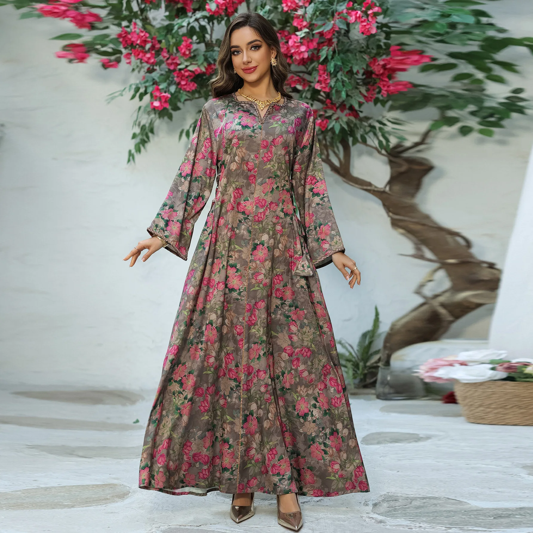 Ab442 Printed Lady Clothes Dress, Super Soft Fabric, Home Wear Pullover Long Dress Robe Abaya Ramadan Dubai Luxury Islam Elegant
Ab442 Printed Lady Clothes Dress, Super Soft Fabric, Home Wear Pullover Long Dress Robe Abaya Ramadan Dubai Luxury Islam Elegant