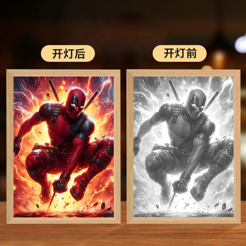 Marvel Spiderman Photo Frame Light Painting Anime Personality Fashion Bedroom Decoration Painting Night Light holiday gift
Marvel Spiderman Photo Frame Light Painting Anime Personality Fashion Bedroom Decoration Painting Night Light holiday gift