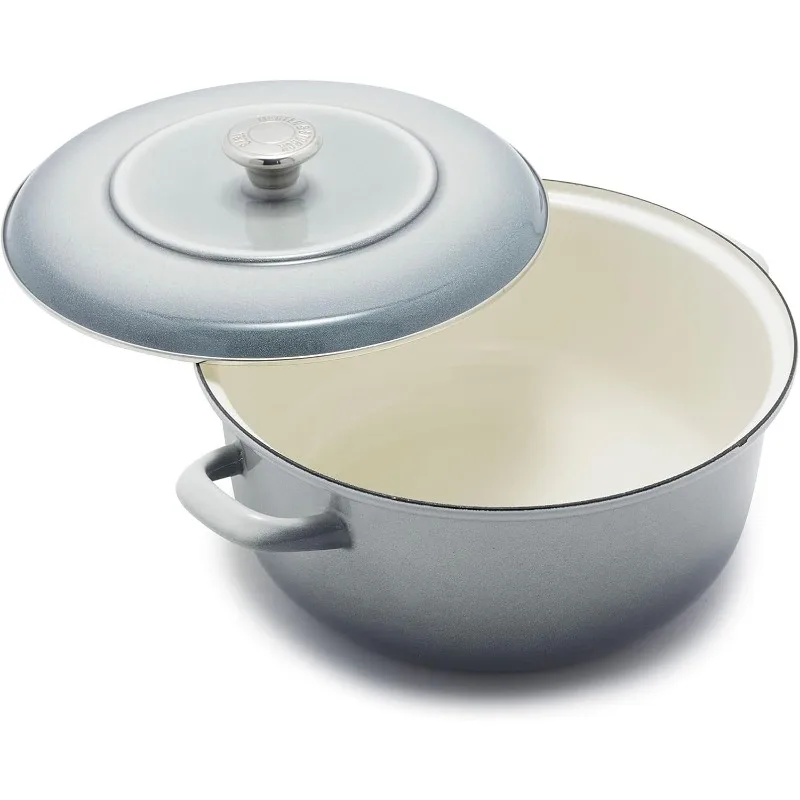 Hot-Sell!European Crafted Enameled Iron, Round 7QT Dutch Oven Casserole with Lid, Galaxy Grey
Hot-Sell!European Crafted Enameled Iron, Round 7QT Dutch Oven Casserole with Lid, Galaxy Grey