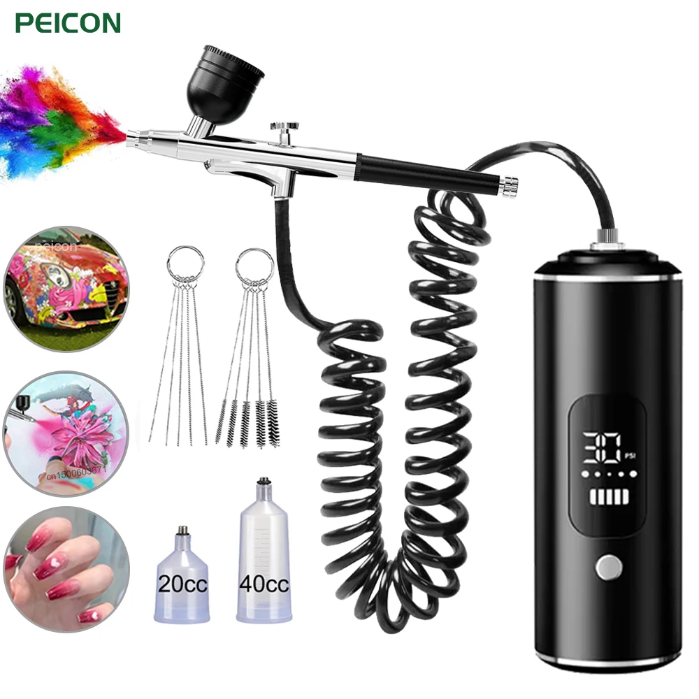 Airbrush with Compressor Handheld Mini Spray Gun for Nail Art Painting Crafts Model Portable Airbrush Painting with Compressor
Airbrush with Compressor Handheld Mini Spray Gun for Nail Art Painting Crafts Model Portable Airbrush Painting with Compressor
