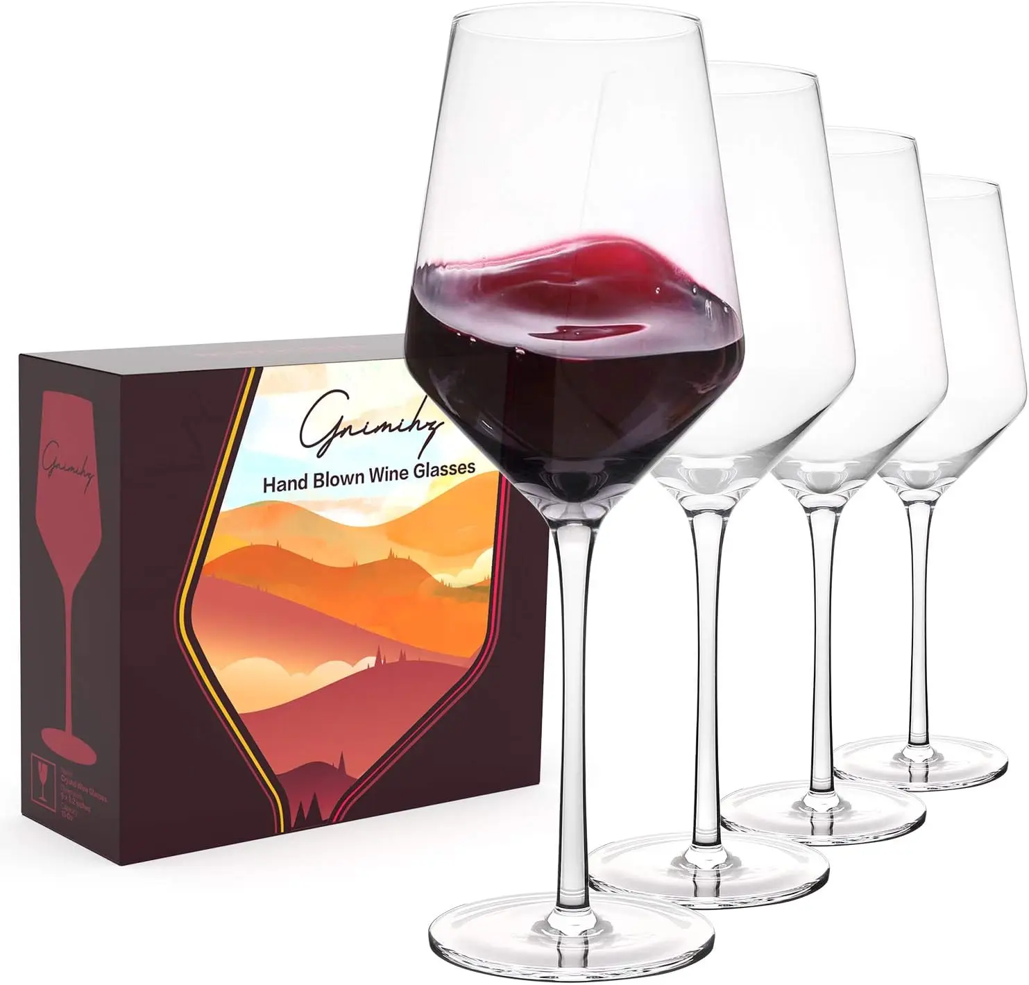 Wine Glasses Set of 4-15oz Wine Glass, Hand Blown Crystal Red Wine or White Wine Glass, Gifts for Women, Men, Wedding, A
Wine Glasses Set of 4-15oz Wine Glass, Hand Blown Crystal Red Wine or White Wine Glass, Gifts for Women, Men, Wedding, A