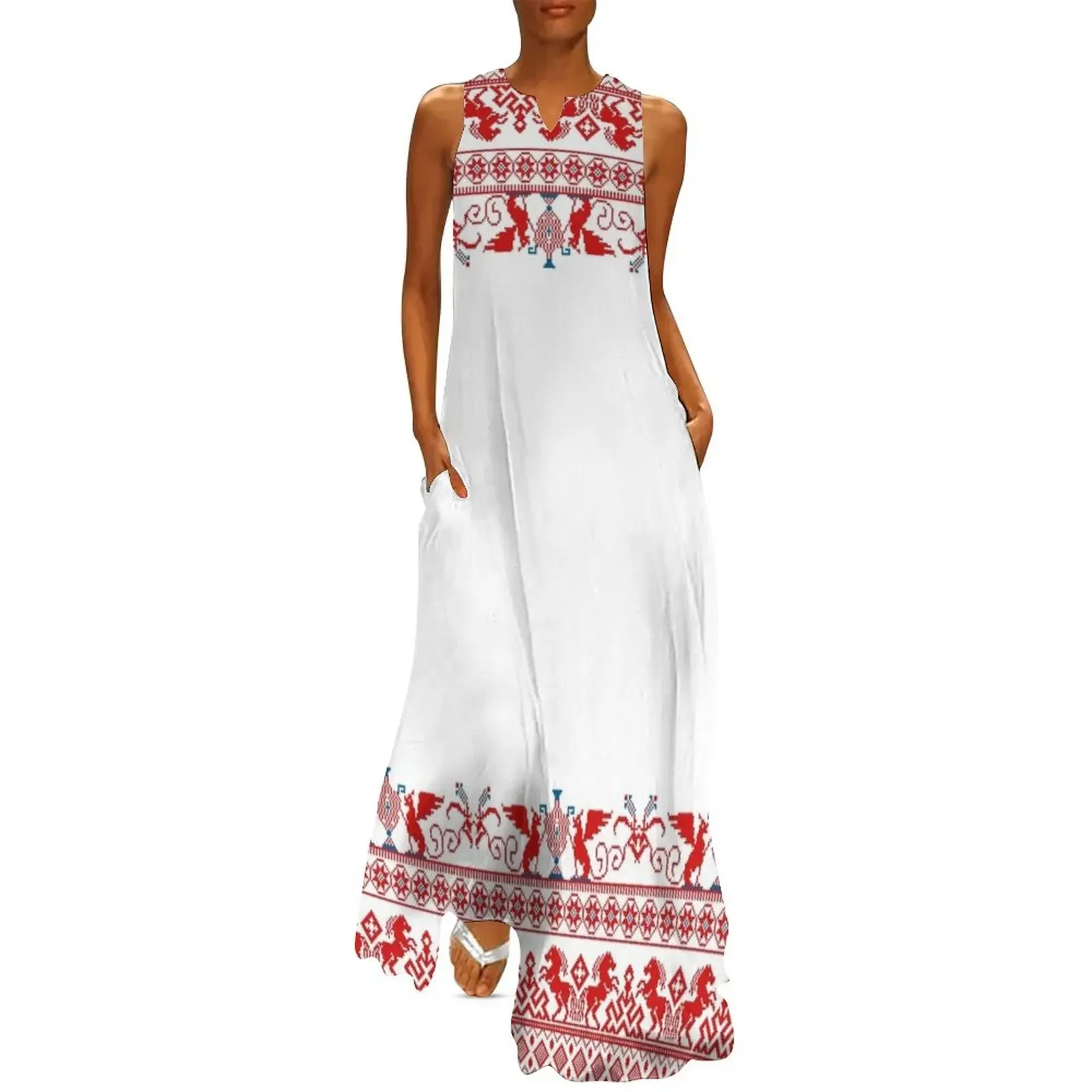 Red russian traditional ornament Long Dress luxury woman evening dress dresses for womens dresses for women Dress
Red russian traditional ornament Long Dress luxury woman evening dress dresses for womens dresses for women Dress