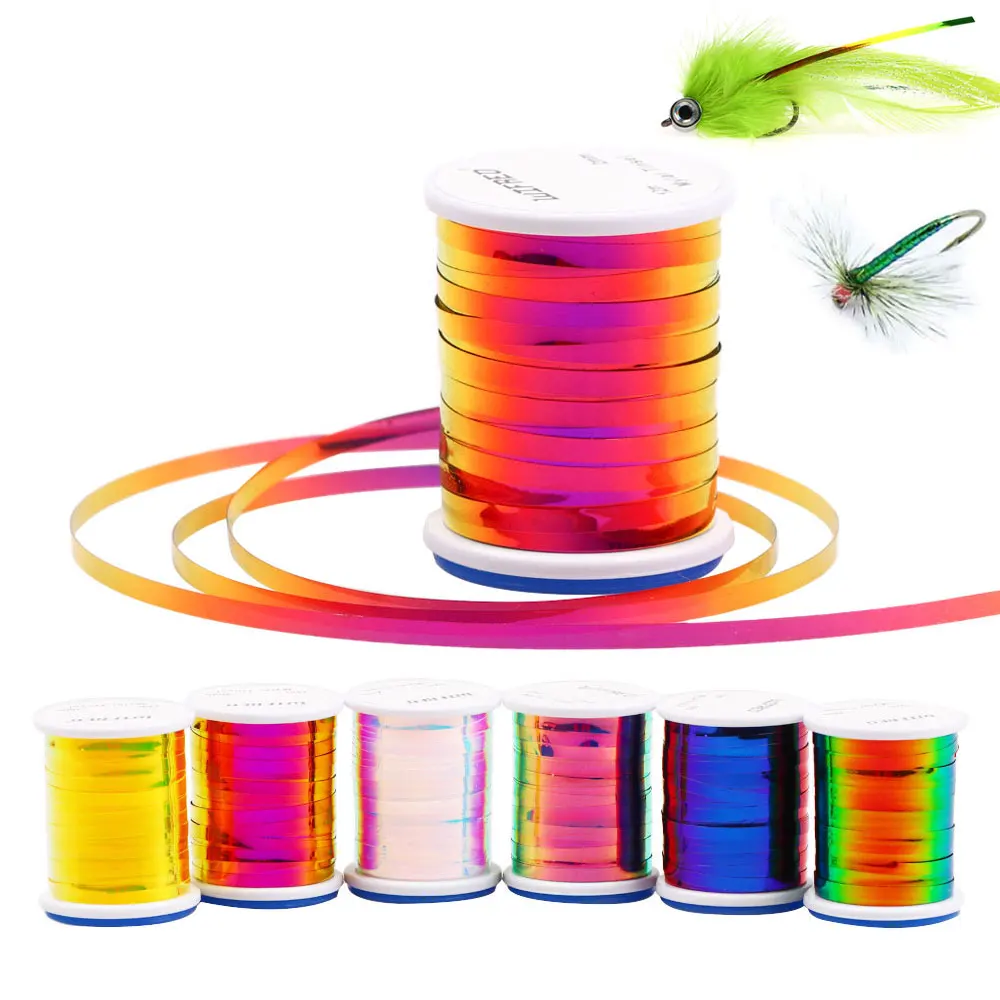 2PCS 6PCS 2mm Wide 2 Tones Flat Mylar Tinsel Fly Tying Material Flashabou Tinsel Nymph Streamer Saltwater Trout Fishing Lures
2PCS 6PCS 2mm Wide 2 Tones Flat Mylar Tinsel Fly Tying Material Flashabou Tinsel Nymph Streamer Saltwater Trout Fishing Lures