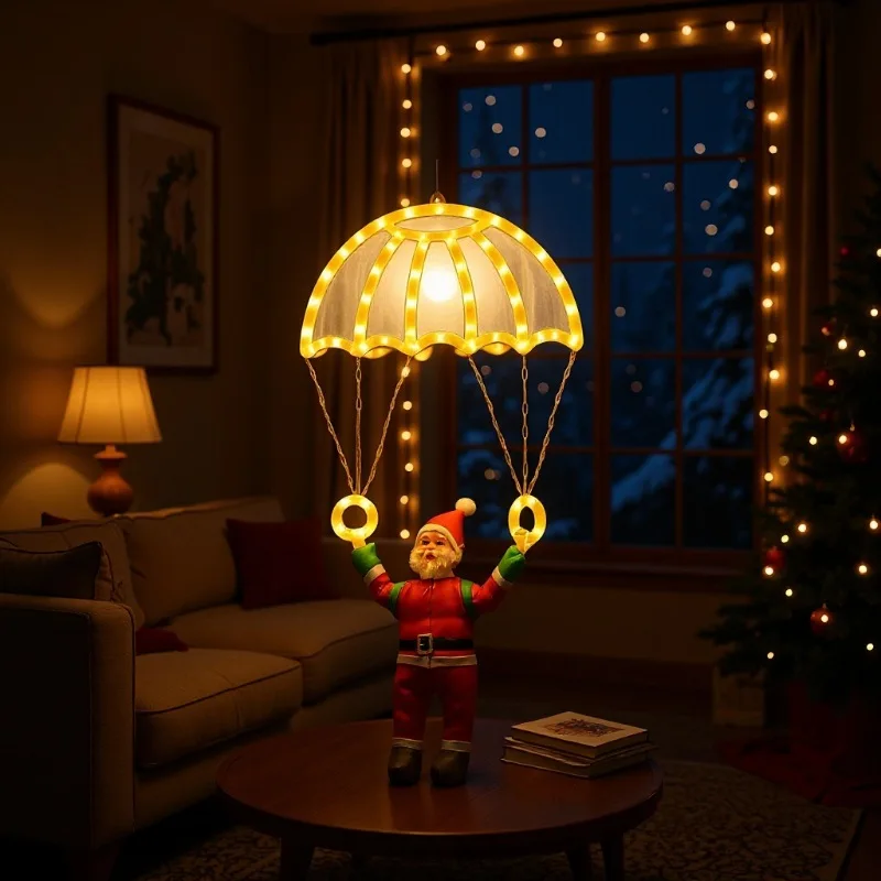 Creative Parachute Santa Claus Lamp USB Powered Remote Timed Fairy Light For House Closet Garden Yard Tree Decor Christmas Light
Creative Parachute Santa Claus Lamp USB Powered Remote Timed Fairy Light For House Closet Garden Yard Tree Decor Christmas Light