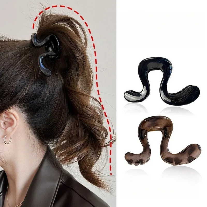 New Acrylic Wave Hair Claw for Women Girls Ponytail Hair Clips Elegant Large Shark Clip Holder Hairpin Headwear Accessoires
New Acrylic Wave Hair Claw for Women Girls Ponytail Hair Clips Elegant Large Shark Clip Holder Hairpin Headwear Accessoires