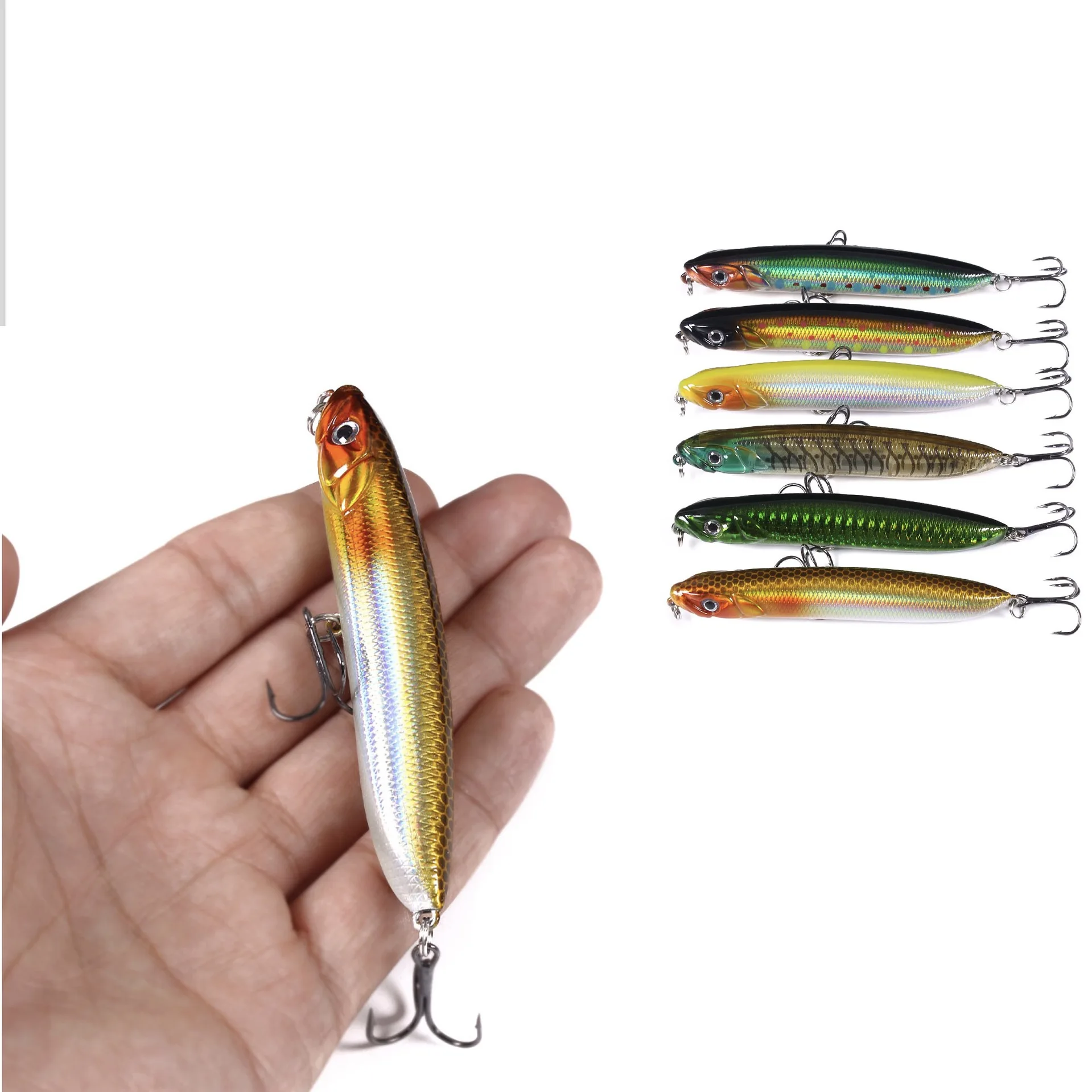 Sinking Pencil Fishing Lure 9.5cm 18g Long Cast Slow Sink Plastic Hard Bait Saltwater Realistic Lure for Sea Bass Mackerel
Sinking Pencil Fishing Lure 9.5cm 18g Long Cast Slow Sink Plastic Hard Bait Saltwater Realistic Lure for Sea Bass Mackerel
