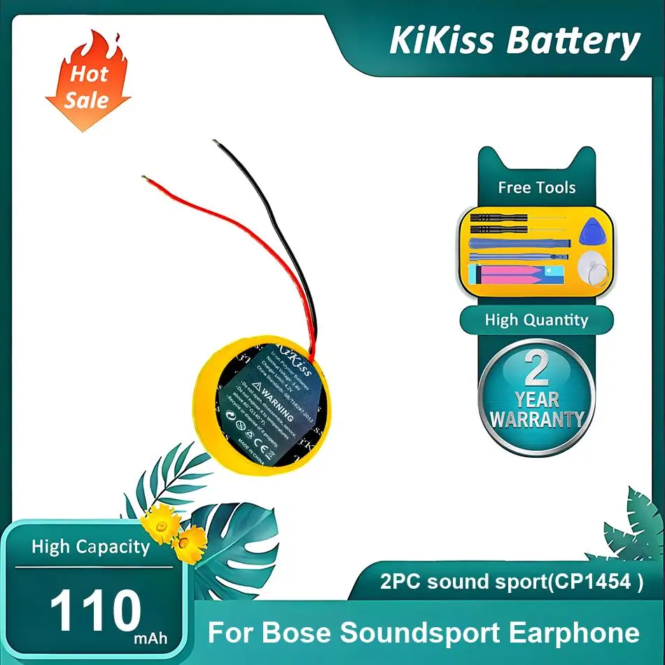 Совершенно новая батарея для наушников Bose Soundsport, 2 шт. (CP1454), 110 мАч
Совершенно новая батарея для наушников Bose Soundsport, 2 шт. (CP1454), 110 мАч