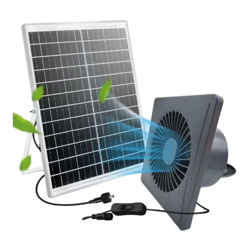 New Energy 4-Inch Solar Fan 12V High-Speed Quiet Fan With 20W Panel For Chicken Coop Shed Ventilation
New Energy 4-Inch Solar Fan 12V High-Speed Quiet Fan With 20W Panel For Chicken Coop Shed Ventilation