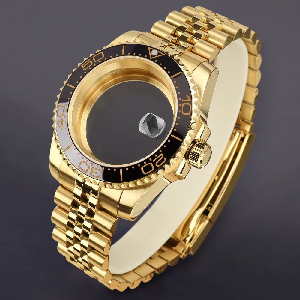 40mm NH35 Watch Case Sapphire Glass For Deepsea SUB NH35 NH36 Miyota8215 Eta2824 Movement Jubilee Solid Stainless Steel Bracelet
40mm NH35 Watch Case Sapphire Glass For Deepsea SUB NH35 NH36 Miyota8215 Eta2824 Movement Jubilee Solid Stainless Steel Bracelet