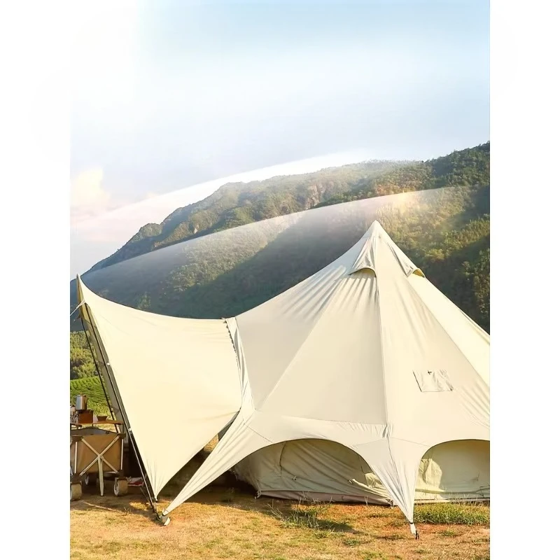 Camping tent double-layer spire model, windproof and rainproof, shading and sun protection, ideal for outdoor use 
Camping tent double-layer spire model, windproof and rainproof, shading and sun protection, ideal for outdoor use