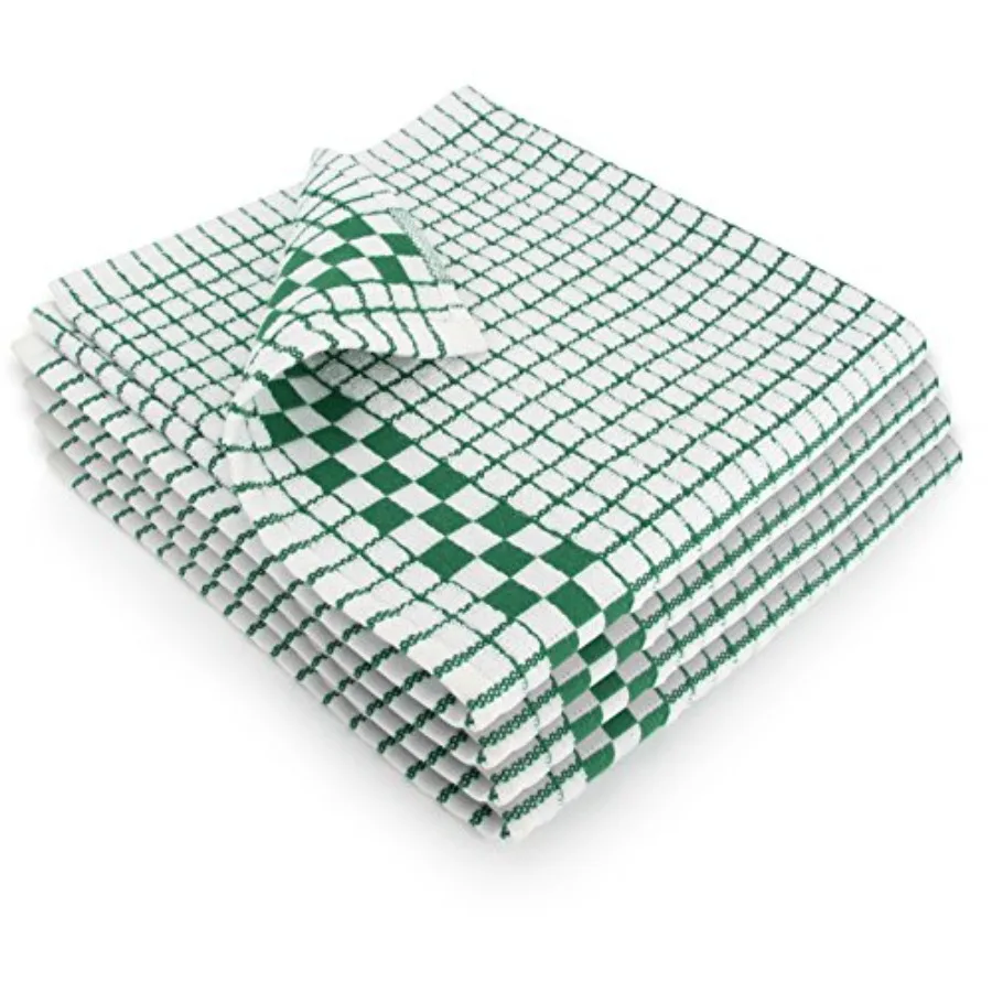 Classic Kitchen Dish Towels with Hanging Loop - Set of 4, Dark Green
Classic Kitchen Dish Towels with Hanging Loop - Set of 4, Dark Green